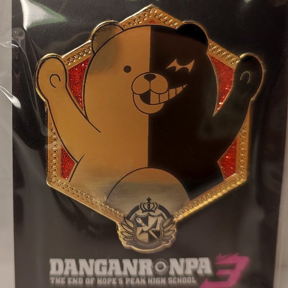 Danganronpa Monokuma Golden Series Lapel Pin - Picture 1 of 3